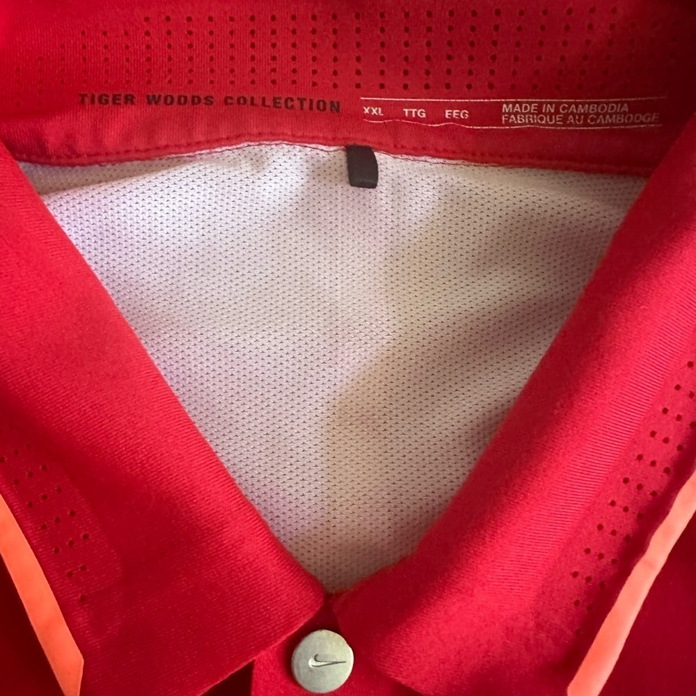 TIGER WOODS COLLECTION nike polo Sz XXL breathable golf ⛳️ - Picture 4 of 6